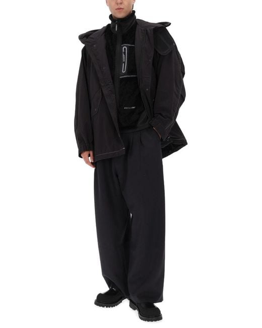 And Wander Black "Fishtail Octa" Jacket