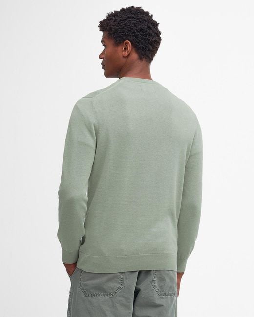 Barbour Green Maglione Girocollo