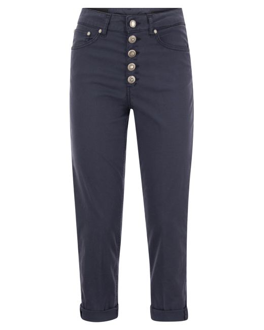 Dondup Blue Trousers Koons Loose Fit
