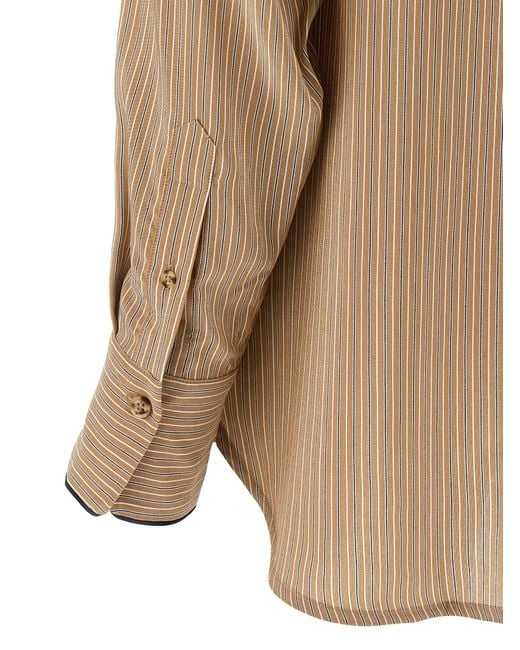 Chemise de pyjama de détail de la tuyauterie de Victoria Beckham en coloris Natural