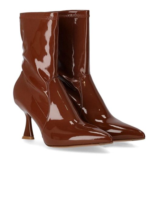 Sergio Levantesi Brown Janet Heeled Ankle Boot