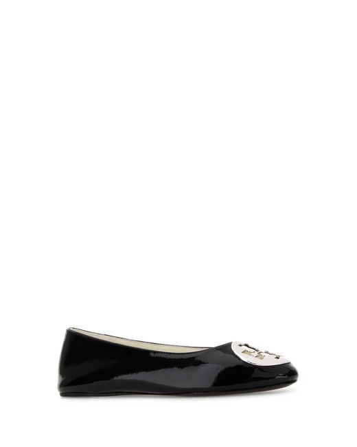 Tory Burch Black Ballrina Riva Nera