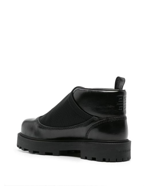 Givenchy Black Storm Leather Ankle Boots for men