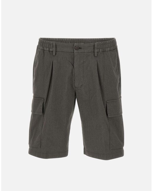 Devore 'D131 Fit Ischia Brown Cargo Shorts Devore pour homme en coloris Gray