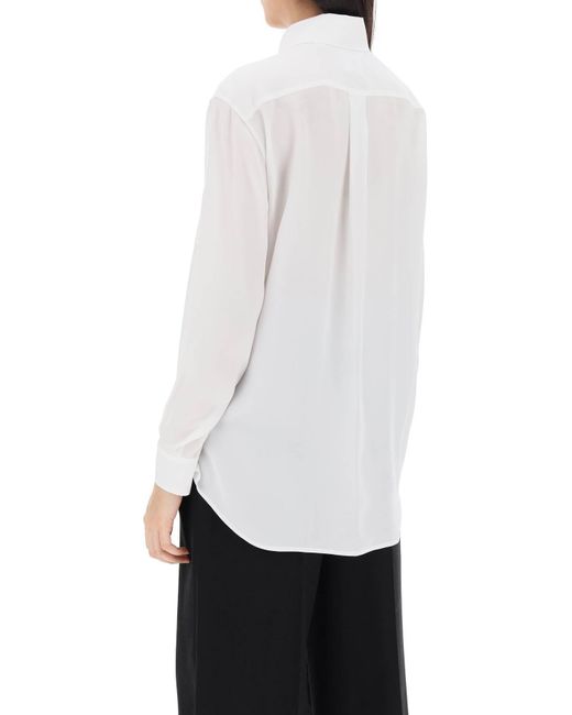 Burberry White Ivanna Shirt With Ekd Pattern