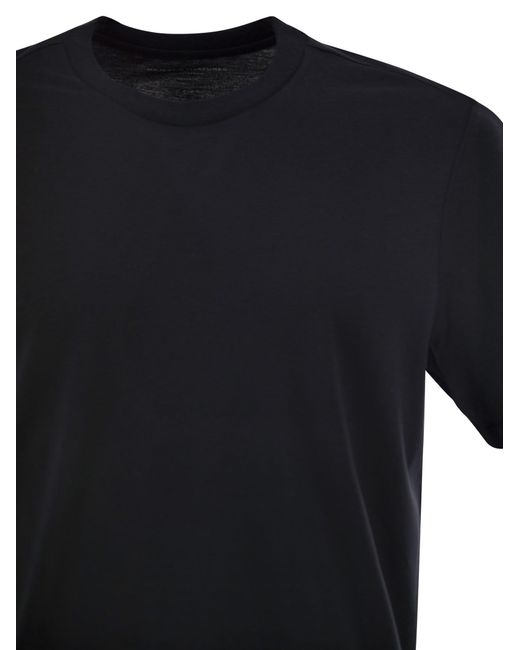 Majestic Black Lyocell And Organic Cotton T Shirt