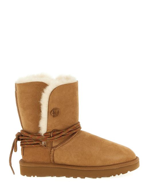 Ugg Brown 'Bailey Tie' Ankle Boot