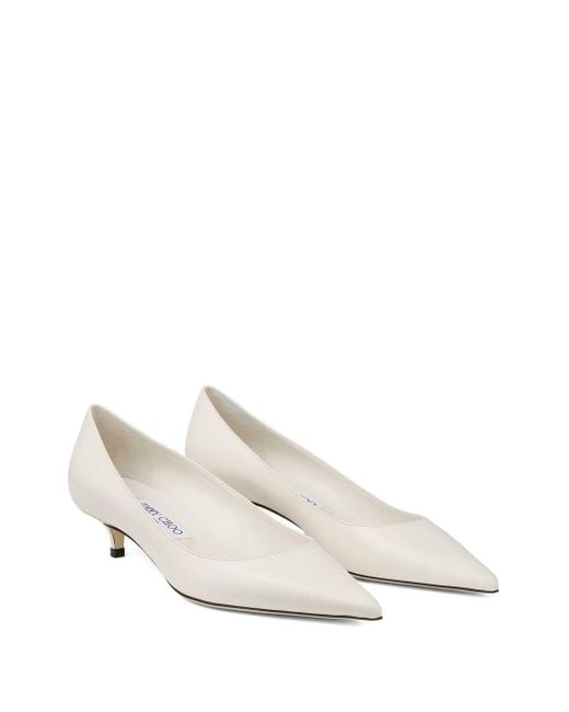 Jimmy Choo Natural Amelia Lederpumpen