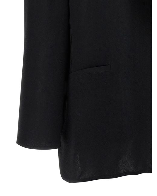 Alberta Ferretti Georgette Blazer in het Black