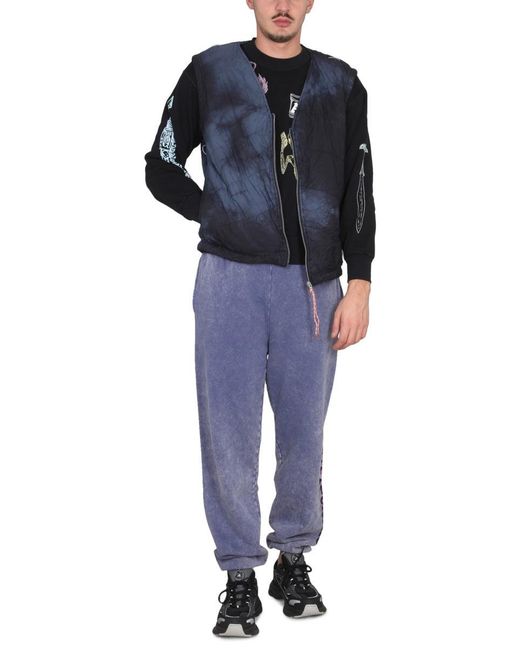 Aries Blue V-Neck Vest