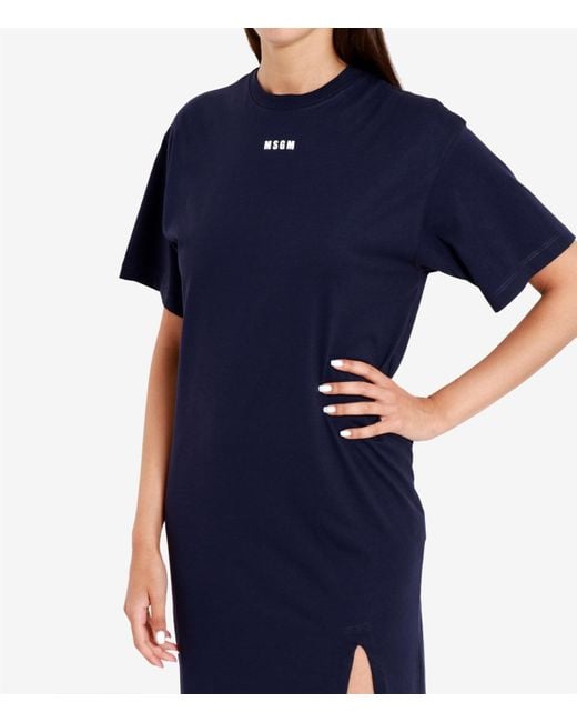 MSGM Jurken Blauw in het Blue