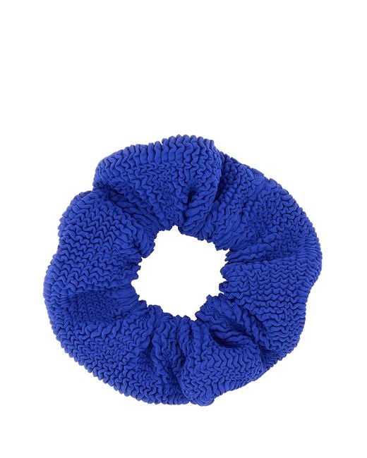Hunza G Blue Scrunchie Hat