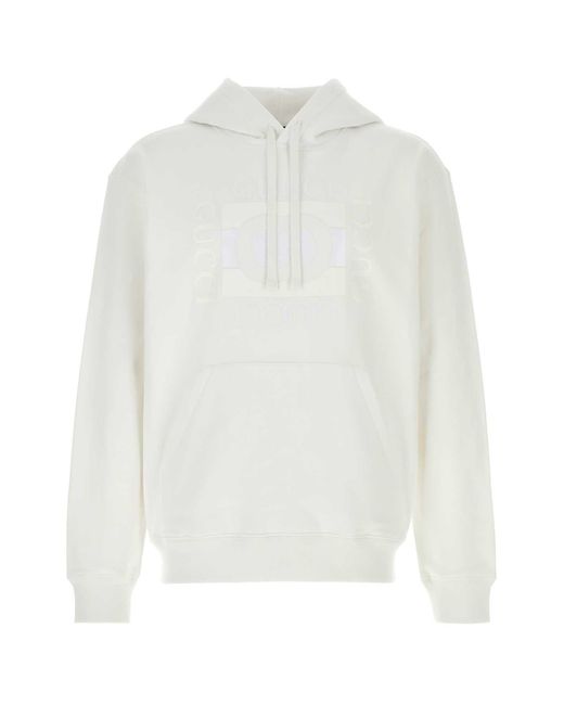 Gucci White Logo Hood Sweatshirt for men
