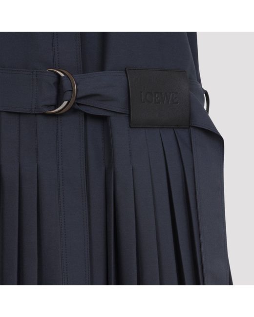 Loewe Blue Pleated Dress