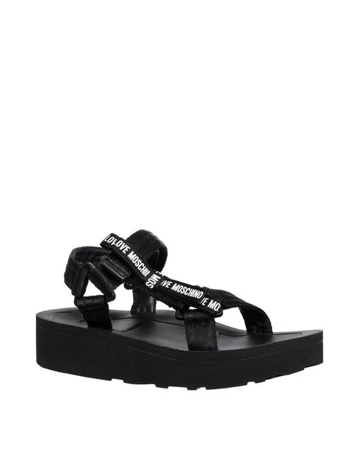 Love Moschino Black Sandals