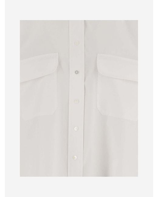 Partow White Cotton Shirt for men