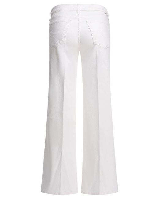 Mother White "The Twister Sneak" Jeans