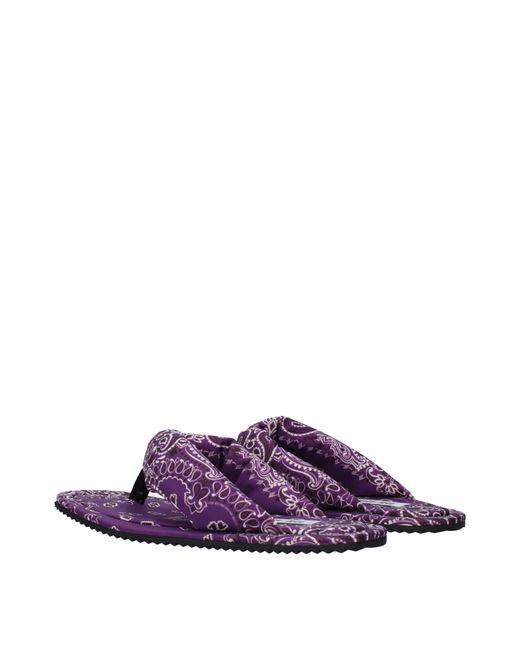 The Attico Purple Infradito Indie Donna Tessuto Viola