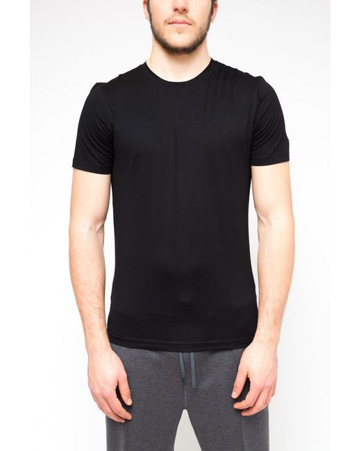 Prada Black Logo-Embroidered Cotton T-Shirt for men