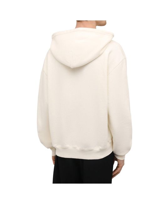 Heron Preston White Logo Hooded Sweatshirt for men