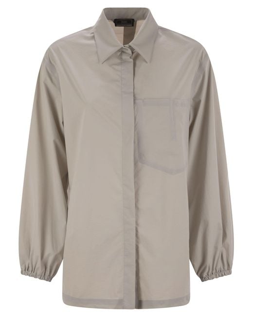 Herno Stretch Tech Shirt in het Gray