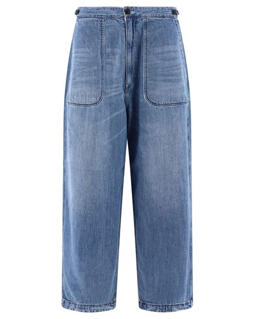 Jeans de "trabajo de mezclilla" Nanamica de hombre de color Blue