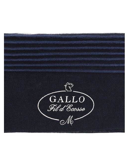 Gallo Blue Cotton Long Socks