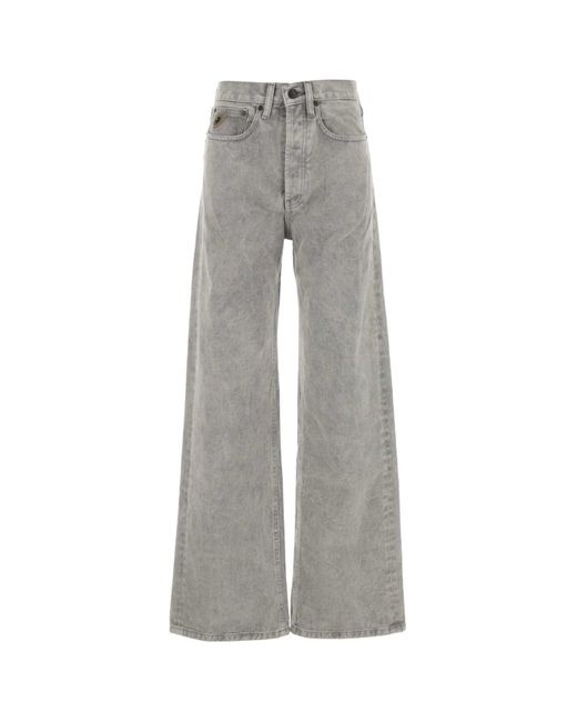 Lois Gray Denim Wide Leg Jeans