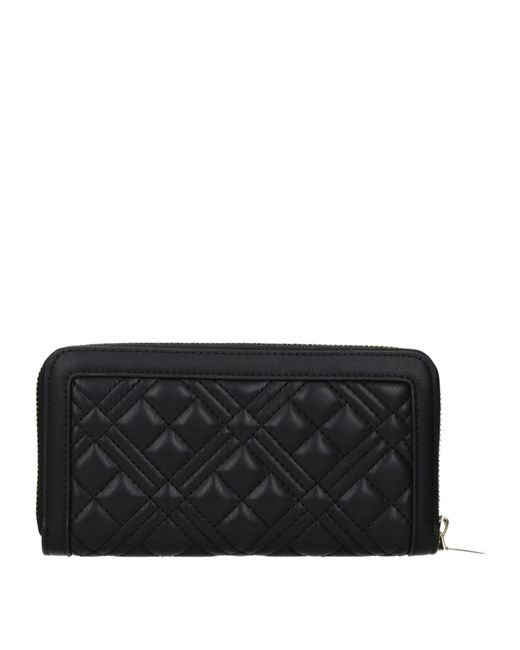 Love Moschino Black Portafogli Donna Poliuretano Nero