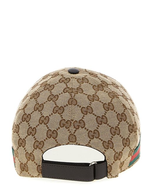 Gucci Natural 'Gg Supreme' Cap