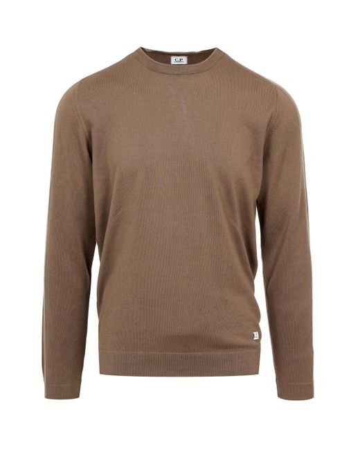 C P Company C.P. Firmenpullover in Brown für Herren