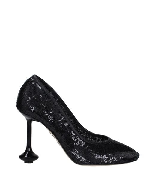 Loewe Black Décolleté Toy Donna Paillettes Nero