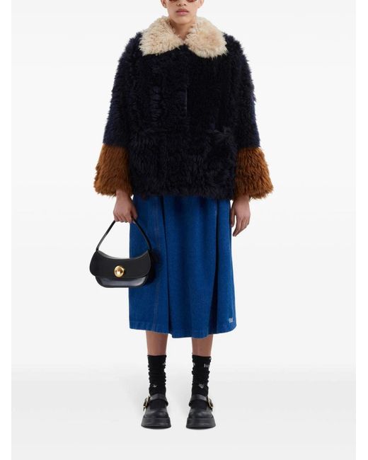 Sac à bandoulière en cuir Marni en coloris Black