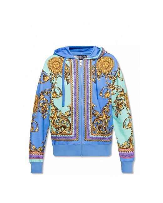 Versace Bedrucktes Sweatshirt in Blue für Herren