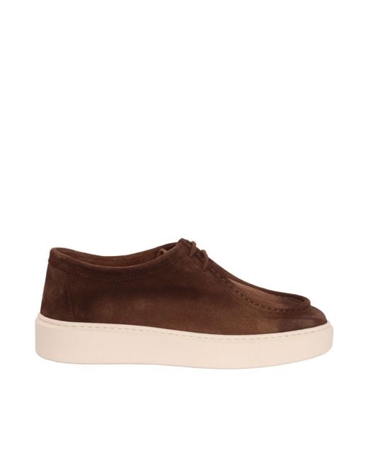 Doucal's Brown Sneaker Chukka Parabot (Gm) Juke Cacao+F.Do Gesso for men