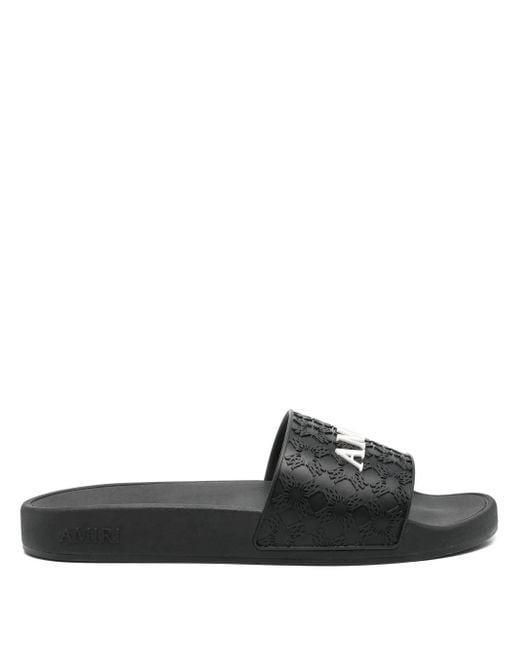 Amiri Black Ma Quad Slides for men