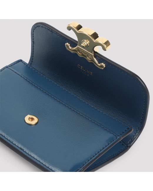 Céline Blue Kartenetui mit Klappe
