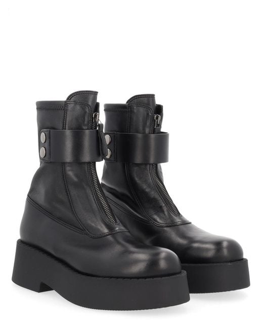 Premiata Black Leather Boots