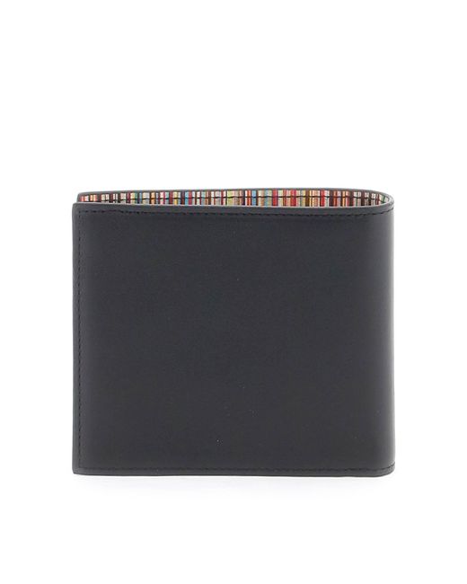 Paul Smith Signature Stripe BIFOLD Wallet in Black für Herren