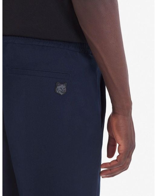 Maison Kitsuné Blue Trousers for men