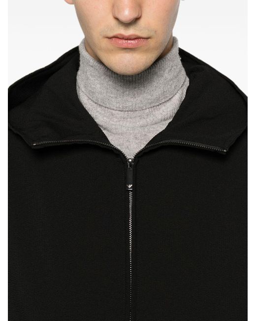 Emporio Armani Black Nylon Blouson Jacket