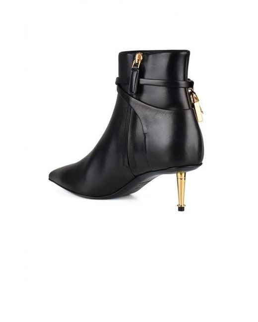 Tom Ford Black Padlock Boots