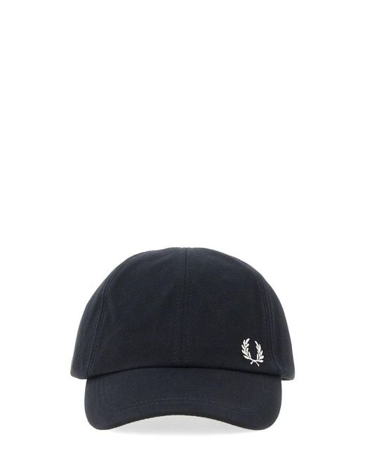 Fred Perry Blue Baseball Cap for men