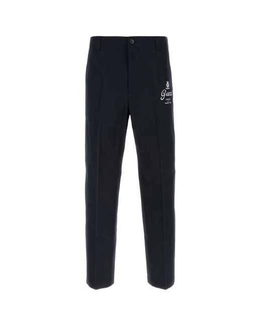 Gucci Midnight Blue Twill Pant for men