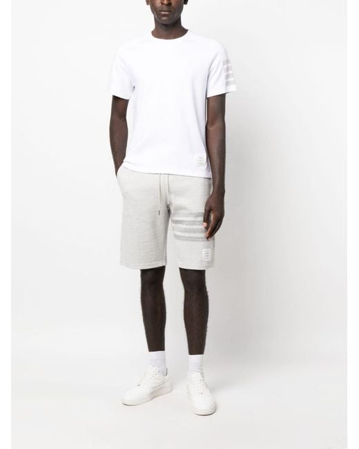 Thom Browne White 4Bar Logo T-Shirt for men