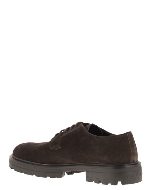 Hogan White H673 Suede Lace Ups