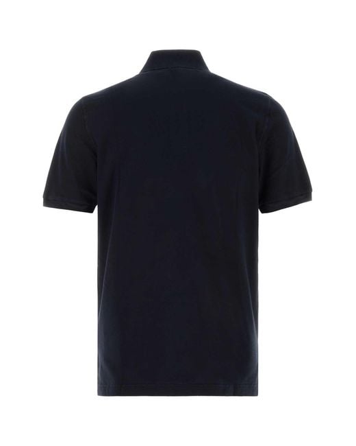 Fedeli Black Piquet Polo Shirt
