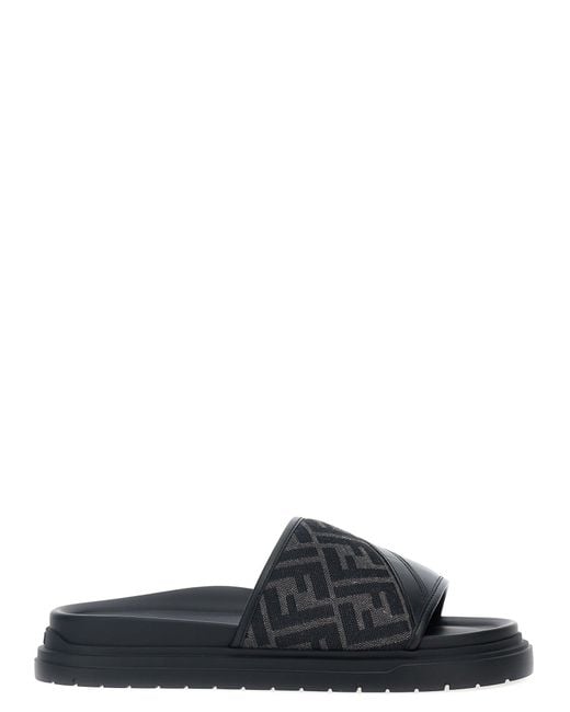 Fendi Sandalen " Diagonal" in Black für Herren