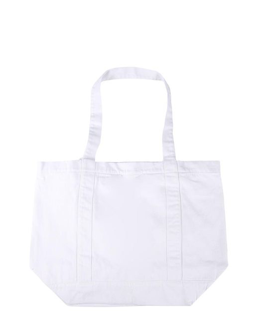 Raf Simons White Logo Shopping Bag