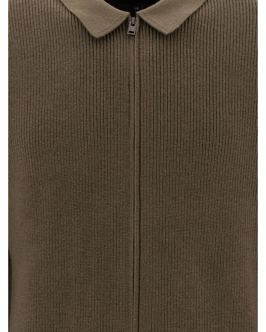 Vince Wool Blend Cardigan in Green für Herren